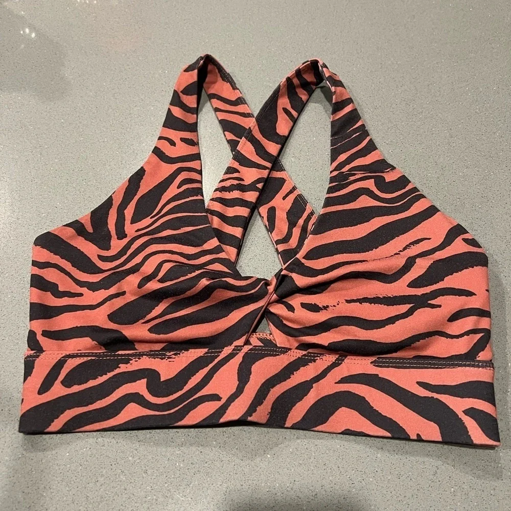 Fabletics Zebra Print Sports Bra